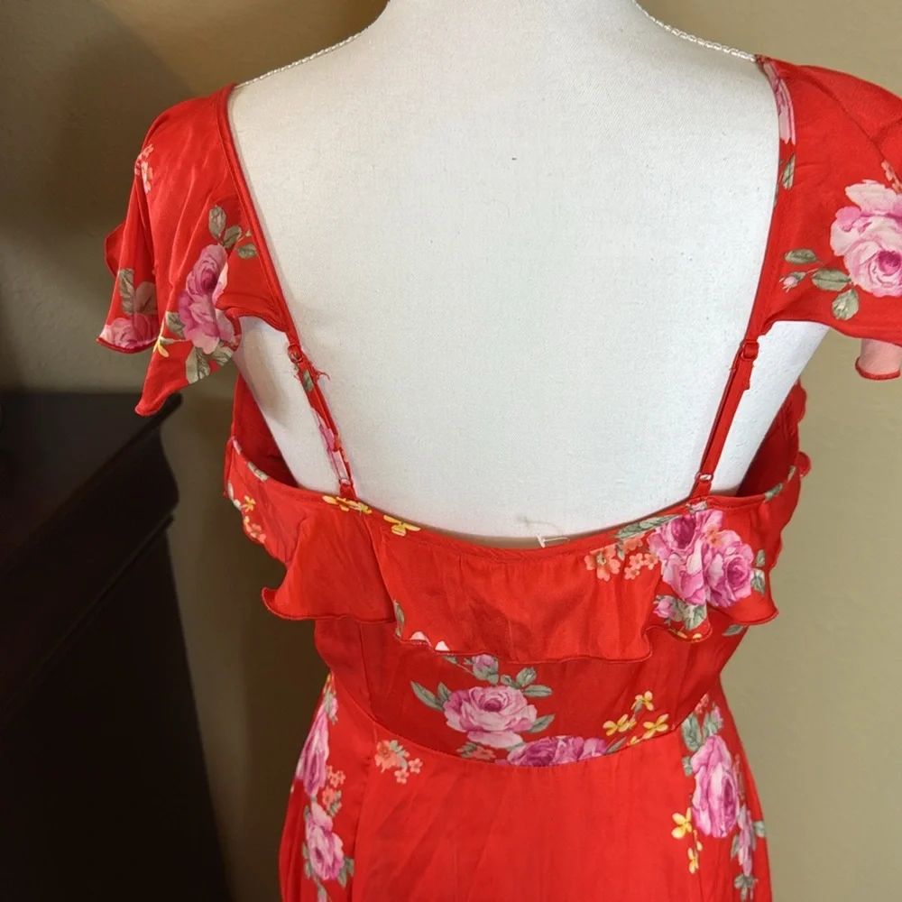 Altar'd State Red High-Low Ruffled Sundress size medium - Picture 6 of 10